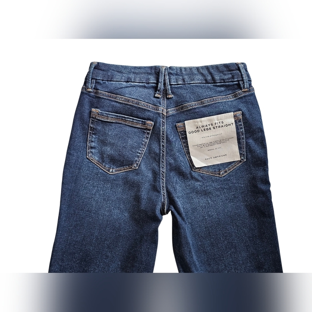 Good American Women's (Size 6-12) Good Legs Straight Mid-rise Straight Leg, NEW! - Picture 8 of 13